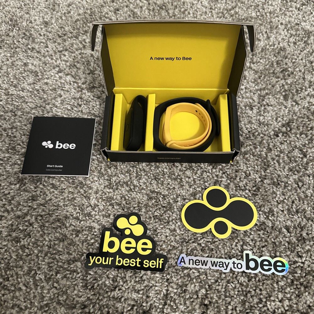 Bee Wearable AI Companion Assistant Wristband Black/Yellow Pioneer Edition